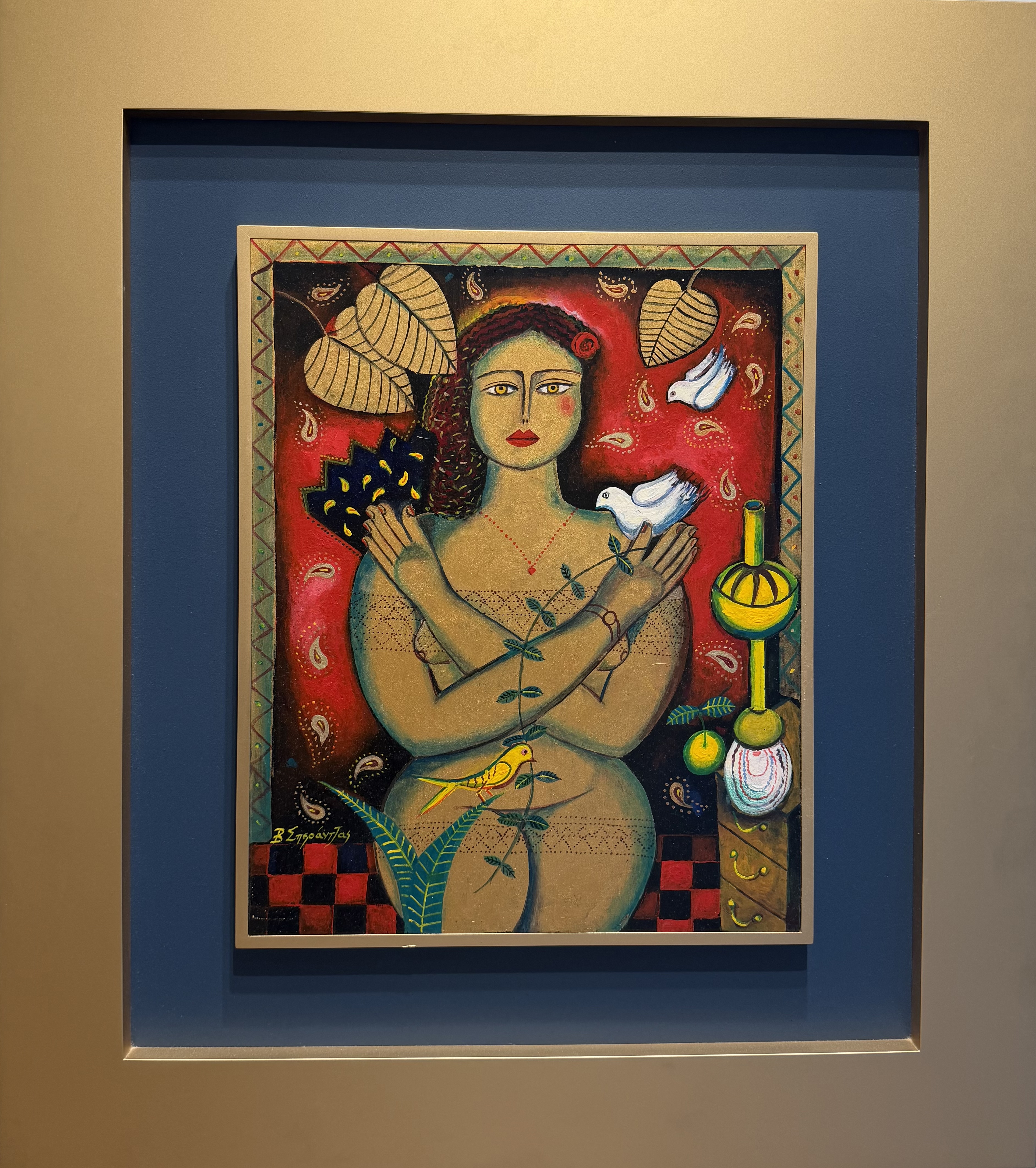 ΒΑΣΙΛΗΣ ΣΠΕΡΑΝΤΖΑΣ - (1938 - ) - ΚΟΠΕΛΑ ΜΕ ΠΕΡΙΣΤΕΡΙΑ